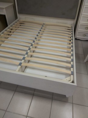 Кровать 2-х спальная (1,4 м) с подъемным механизмом дуб седан/ЭКОКОЖА (ВНКР140-1[3]) в Глазове - glazov.ok-mebel.com | фото 3