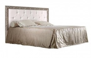 Кровать 2-х спальная(1,6 м)Тиффани Premium черная/серебро с мягким элементом со стразами с подъемным механизмом (ТФКР-2[3][7](П) в Глазове - glazov.ok-mebel.com | фото 1
