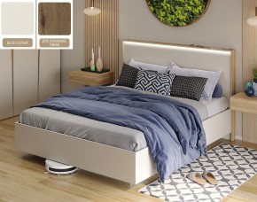 Кровать (Бело-серый U775 ST9/Дуб Галифакс Табак) 1600 в Глазове - glazov.ok-mebel.com | фото