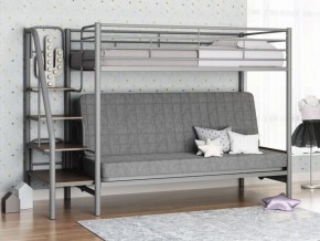 Кровать двухъярусная с диваном "Мадлен-3" (Серый/Серый) в Глазове - glazov.ok-mebel.com | фото 1