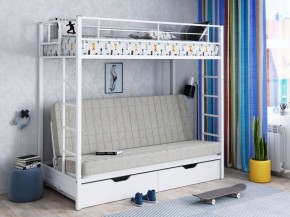 Кровать двухъярусная с диваном "Мадлен-ЯЯ" с ящиками в Глазове - glazov.ok-mebel.com | фото