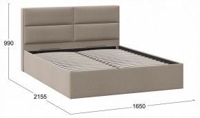 Кровать двуспальная Глосс с ПМ Тип 1 в Глазове - glazov.ok-mebel.com | фото 4