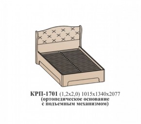 Кровать ЭЙМИ с подъемным механизмом КРП-1701 Гикори джексон (1200х2000) в Глазове - glazov.ok-mebel.com | фото