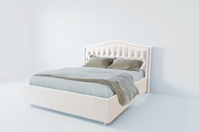 Кровать Калининград с ПМ 1200 (экокожа белая) в Глазове - glazov.ok-mebel.com | фото 2