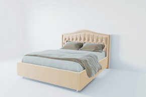 Кровать Калининград с ПМ 1600 (экокожа белая) в Глазове - glazov.ok-mebel.com | фото 2