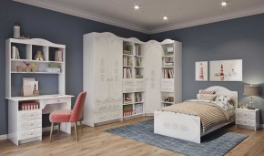 KI-KI КРД900.1 Кровать 900 (белый/белое дерево) в Глазове - glazov.ok-mebel.com | фото 2