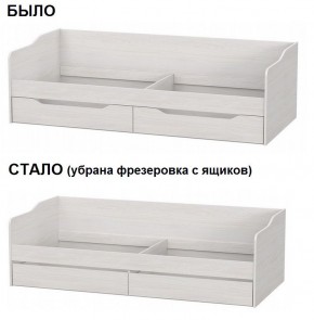 Кровать КР 1 Серия 2 + основание ДСП Лайт 0.9х2.0 (Ясень Анкор светлый) в Глазове - glazov.ok-mebel.com | фото 2