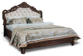 Кровать с мягким изголовьем "Патрисия", ламели (1600) караваджо в Глазове - glazov.ok-mebel.com | фото