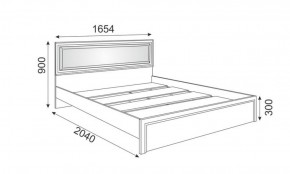 Кровать 1.6 Беатрис М09 с мягкой спинкой и настилом (дуб млечный) в Глазове - glazov.ok-mebel.com | фото 2