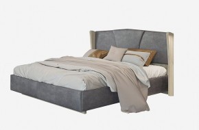 Кровать Шер КР-23-М-16 (дуб серый/Alpina 14 графит) 1600 в Глазове - glazov.ok-mebel.com | фото