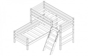 Кровать угловая с наклонной лестницей Соня (Вариант 8) в Глазове - glazov.ok-mebel.com | фото 4