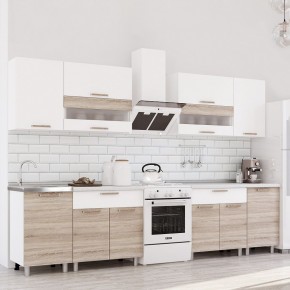 Кухня Айсбери 2.4 м (Белый/Дуб Сонома) в Глазове - glazov.ok-mebel.com | фото