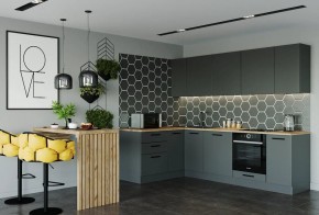 Кухня угловая Антрацит 2600х1600 (Стол. 38мм) в Глазове - glazov.ok-mebel.com | фото