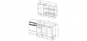 Кухонный гарнитур Белый Глянец 1200 (Стол. 26мм) в Глазове - glazov.ok-mebel.com | фото 2
