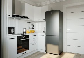 Кухонный гарнитур Белый Глянец 2200*1000 (Стол. 26мм) в Глазове - glazov.ok-mebel.com | фото