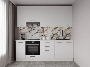 Кухонный гарнитур Белый Глянец 2400 h950 (Стол. 26мм) в Глазове - glazov.ok-mebel.com | фото