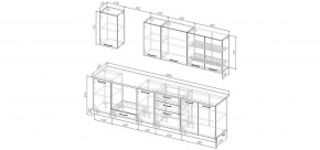 Кухонный гарнитур Белый Глянец 2800 (Стол. 38мм) в Глазове - glazov.ok-mebel.com | фото 2