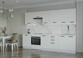 Кухонный гарнитур Белый Глянец 3000 (Стол. 26мм) в Глазове - glazov.ok-mebel.com | фото