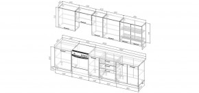 Кухонный гарнитур Белый Глянец 3000 (Стол. 26мм) в Глазове - glazov.ok-mebel.com | фото 2