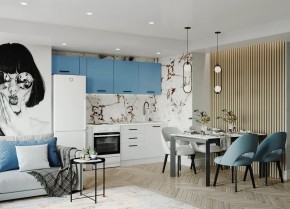Кухонный гарнитур Капри 2550 (Стол. 38мм) в Глазове - glazov.ok-mebel.com | фото