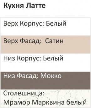 Кухонный гарнитур Латте 2000 (Стол. 38мм) в Глазове - glazov.ok-mebel.com | фото 3