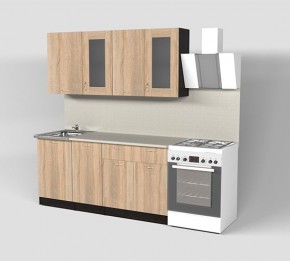 Кухня Симона Демо 1700 (Венга/Дуб Сонома) в Глазове - glazov.ok-mebel.com | фото