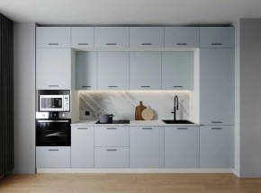 Кухонный гарнитур Смоки 3400 (Стол. 38мм) в Глазове - glazov.ok-mebel.com | фото