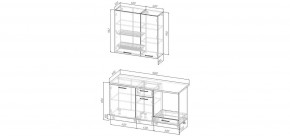 Кухонный гарнитур Старое Дерево 1600 h950 (Стол. 26мм) в Глазове - glazov.ok-mebel.com | фото 2