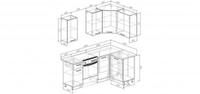 Кухонный гарнитур Старое Дерево 2000*1200 (Стол. 26мм) в Глазове - glazov.ok-mebel.com | фото 2