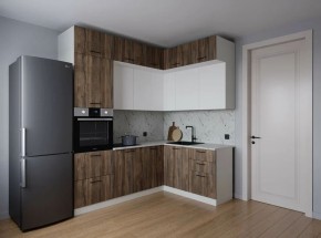 Кухонный гарнитур Старое Дерево 2200*1700 (Стол. 38мм) в Глазове - glazov.ok-mebel.com | фото