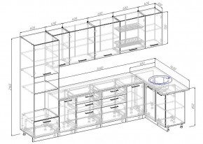 Кухонный гарнитур угловой Демо 3200х1400 (Стол. 38мм) в Глазове - glazov.ok-mebel.com | фото 2