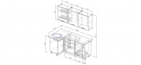 Кухонный гарнитур угловой Капри 1000*1800 (Стол. 38мм) в Глазове - glazov.ok-mebel.com | фото 2