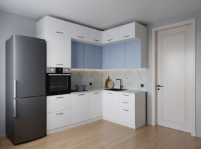 Кухонный гарнитур угловой Капри 2200*1700 (Стол. 38мм) в Глазове - glazov.ok-mebel.com | фото