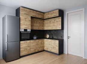 Кухонный гарнитур угловой Крафт 2200*1700 (Стол. 26мм) в Глазове - glazov.ok-mebel.com | фото