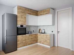 Кухонный гарнитур угловой Лада 2200*1700 (Стол. 26мм) в Глазове - glazov.ok-mebel.com | фото