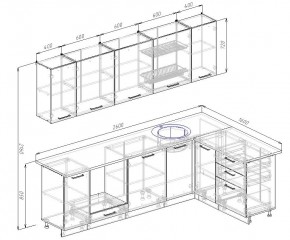 Кухонный гарнитур угловой Лофт 2600х1600 (Стол. 26мм) в Глазове - glazov.ok-mebel.com | фото 2