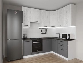 Кухонный гарнитур угловой Санторини 2200*1600 h950 (Стол. 38мм) в Глазове - glazov.ok-mebel.com | фото