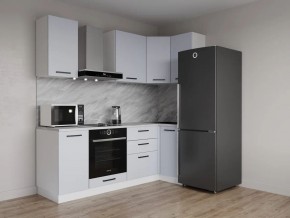 Кухонный гарнитур угловой Смоки 2200*1000 (Стол. 38 мм) в Глазове - glazov.ok-mebel.com | фото