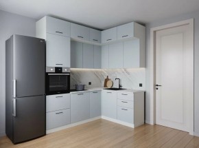 Кухонный гарнитур угловой Смоки 2200*1700 (Стол. 38мм) в Глазове - glazov.ok-mebel.com | фото