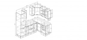 Кухонный гарнитур Умбра 2400*1600 (Стол. 26мм) в Глазове - glazov.ok-mebel.com | фото 2
