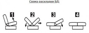 ЛАУРА ЛЮКС Диван Лаура Люкс БД+2подушки в Глазове - glazov.ok-mebel.com | фото 7