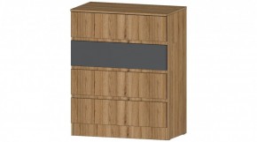 ЛЕНОРА Комод 4 ящика (графит) в Глазове - glazov.ok-mebel.com | фото