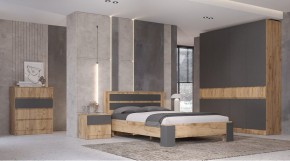 ЛЕНОРА Спальный гарнитур (модульный) графит в Глазове - glazov.ok-mebel.com | фото