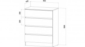 ЛЕНОРА Спальный гарнитур (модульный) графит в Глазове - glazov.ok-mebel.com | фото 3