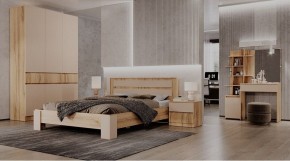 ЛЕНОРА Спальный гарнитур (модульный) кашемир в Глазове - glazov.ok-mebel.com | фото