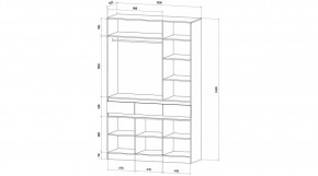 ЛЕНОРА Спальный гарнитур (модульный) кашемир в Глазове - glazov.ok-mebel.com | фото 9