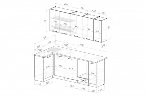 ЛИОРА Кухонный гарнитур Прайм 2 400 (1100*2000 мм) ПМ в Глазове - glazov.ok-mebel.com | фото 2