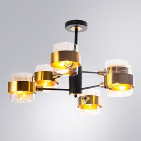 Люстра на штанге Arte Lamp Carlo A8205SP-6BK в Глазове - glazov.ok-mebel.com | фото 2