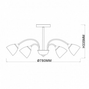 Люстра на штанге Escada Bouquet 1148/9P в Глазове - glazov.ok-mebel.com | фото 3