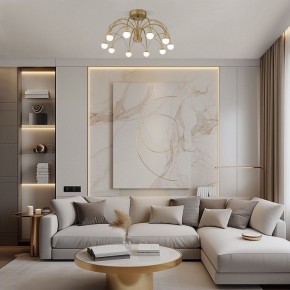 Люстра на штанге Eurosvet Ragno 90031/10 LED золото в Глазове - glazov.ok-mebel.com | фото 4